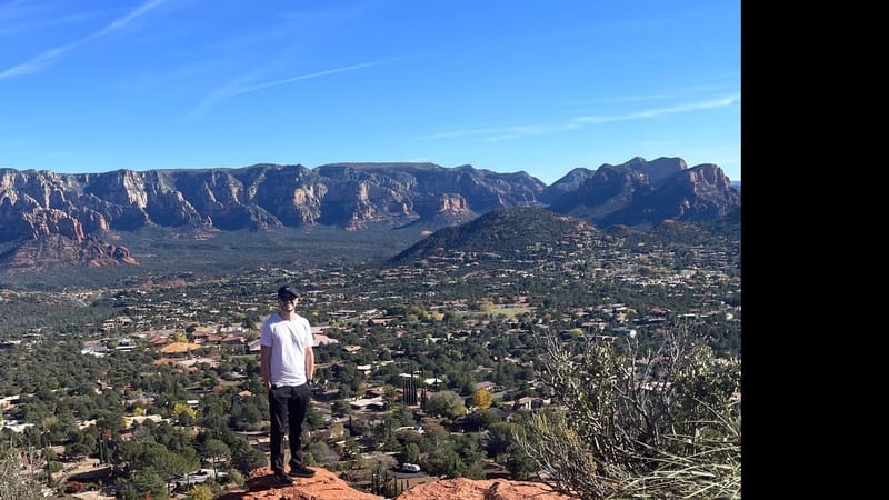 Sedona's red rocks at golden hour